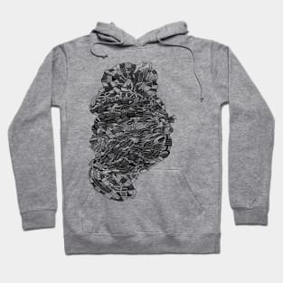 Abstract Smoke Doodle Hoodie